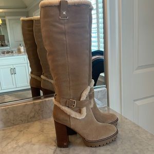 Shearling Sam Edelman Tiahna Knee High Platform Boots NEW ⛄️